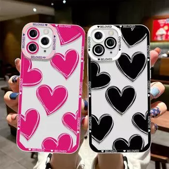 Чехол для телефона iPhone 11 13 XR 15 14 Pro Max iPhone 12 16 7 8 Plus XS Max Samsung A15 A55 A05 A54 Redmi 12 13C Note 13 9 10 OPPO A16 A18 Vivo Y17S Y12 iPhone 11 красный