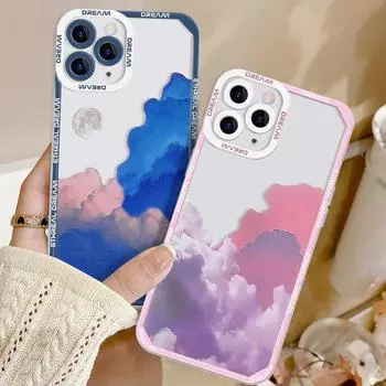 Чехол для телефона iPhone 11 13 XR 15 14 Pro Max iPhone 12 16 7 8 Plus XS Max Samsung A15 A55 A05 A54 Redmi 12 13C Note 13 9 10 OPPO A16 A18 Vivo Y17S Y12 iPhone 11 розовый