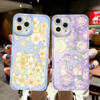 Чехол для телефона iPhone 11 13 XR 15 14 Pro Max iPhone 12 16 7 8 Plus XS Max Samsung A15 A55 A05 A54 Redmi 12 13C Note 13 9 10 OPPO A16 A18 Vivo Y17S Y12 iPhone 11 жёлтый