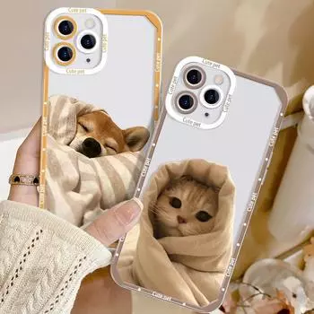 Чехол для телефона iPhone 11 13 XR 15 14 Pro Max iPhone 12 16 7 8 Plus XS Max Samsung A15 A55 A05 A54 Redmi 12 13C Note 13 9 10 OPPO A16 A18 Vivo Y17S Y12 iPhone 11 жёлтый