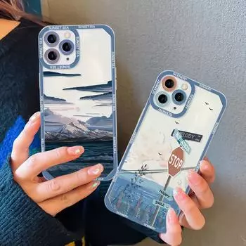 Чехол для телефона iPhone 11 13 XR 15 14 Pro Max iPhone 12 16 7 8 Plus XS Max Samsung A15 A55 A05 A54 Redmi 12 13C Note 13 9 10 OPPO A16 A18 Vivo Y17S Y12 iPhone 11 синий