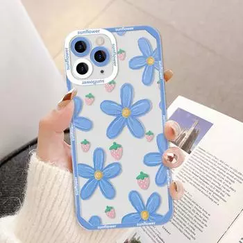 Чехол для телефона iPhone 11 13 XR 15 14 Pro Max iPhone 12 16 7 8 Plus XS Max Samsung A15 A55 A05 A54 Redmi 12 13C Note 13 9 10 OPPO A16 A18 Vivo Y17S Y12 iPhone 11 розовый