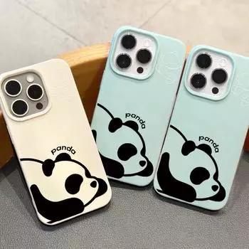 Чехол для телефона iPhone 11 13 XR XS Max, чехол для iPhone 12 14 15 16 Pro Max 12 Pro 15 Plus, кожаный, окрашенный, водонепроницаемый, устойчивый к падениям и износу, мультяшный iPhone 16 Pro Max белый