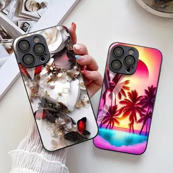 Чехол для телефона iPhone 11 13 XR XS Max, чехол для iPhone 12 14 15 16 Pro Max, Samsung A54 A14 A52 A24 A13 A51 A32 S23, Samsung A04 A33 S21 A34 S24 A10 S20 Samsung S24 Ultra чёрный