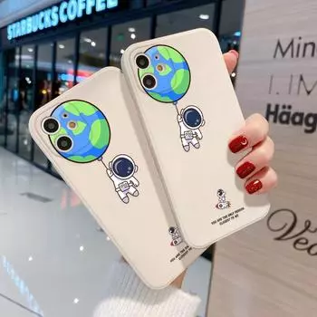 Чехол для телефона iPhone 11 13 XR 15 14 Pro Max iPhone 12 16 7 8 Plus XS Max Samsung A15 A55 A05 Redmi 12 13C 13 9 OPPO A16 A18 Vivo Y17S Y12 Huawei P40 iPhone X&XS белый