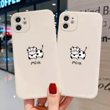 Чехол для телефона iPhone 11 13 XR 15 14 Pro Max iPhone 12 16 7 8 Plus XS Max Samsung A15 A55 A05 Redmi 12 13C 13 9 OPPO A16 A18 Vivo Y17S Y12 Huawei P40 iPhone X&XS белый