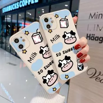 Чехол для телефона iPhone 11 13 XR 15 14 Pro Max iPhone 12 16 7 8 Plus XS Max Samsung A15 A55 A05 Redmi 12 13C 13 9 OPPO A16 A18 Vivo Y17S Y12 Huawei P40 iPhone X&XS белый