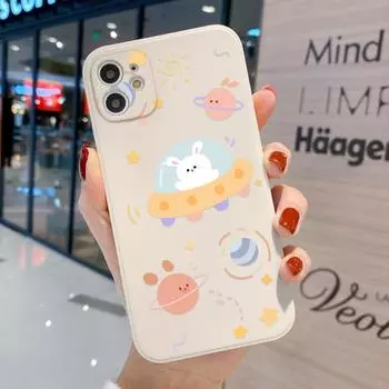 Чехол для телефона iPhone 11 13 XR 15 14 Pro Max iPhone 12 16 7 8 Plus XS Max Samsung A15 A55 A05 Redmi 12 13C 13 9 OPPO A16 A18 Vivo Y17S Y12 Huawei P40 iPhone X&XS белый