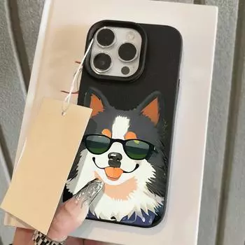 Чехол для телефона iPhone 11 13 XR XS Max, чехол для iPhone 12 14 15 16 Pro Max 12 Pro 15 Plus, кожаный, окрашенный, водонепроницаемый, устойчивый к падениям и износу, мультяшный iPhone 16 Pro Max розовый