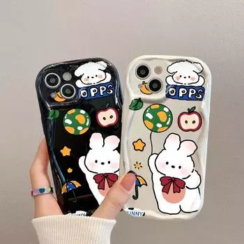 Чехол для телефона iPhone 11 13 XR 15 14 Pro Max iPhone 12 16 7 8 Plus XS Max Samsung A15 A55 A05 Redmi 12 13C 13 9 Samsung A05 белый