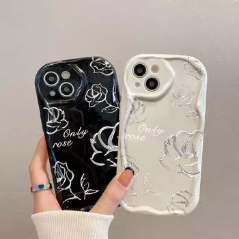 Чехол для телефона iPhone 11 13 XR 15 14 Pro Max iPhone 12 16 7 8 Plus XS Max Samsung A15 A55 A05 Redmi 12 13C 13 9 Samsung A05 белый