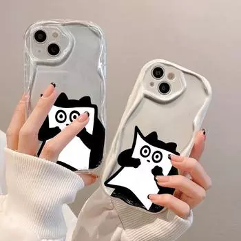 Чехол для телефона iPhone 11 13 XR 15 14 Pro Max iPhone 12 16 7 8 Plus XS Max Samsung A15 A55 A05 Redmi 12 13C 13 9 Samsung A05 белый