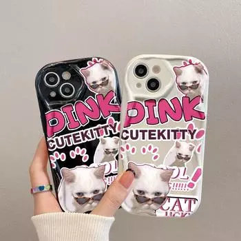 Чехол для телефона iPhone 11 13 XR 15 14 Pro Max iPhone 12 16 7 8 Plus XS Max Samsung A15 A55 A05 Redmi 12 13C 13 9 Samsung A05 белый