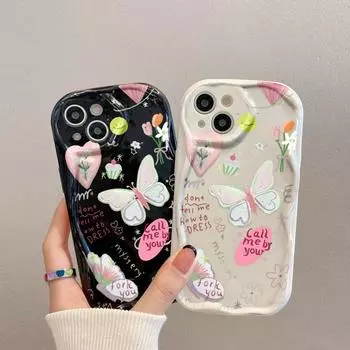 Чехол для телефона iPhone 11 13 XR 15 14 Pro Max iPhone 12 16 7 8 Plus XS Max Samsung A15 A55 A05 Redmi 12 13C 13 9 Samsung A05 белый