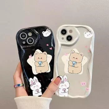 Чехол для телефона iPhone 11 13 XR 15 14 Pro Max iPhone 12 16 7 8 Plus XS Max Samsung A15 A55 A05 Redmi 12 13C 13 9 Samsung A05 белый