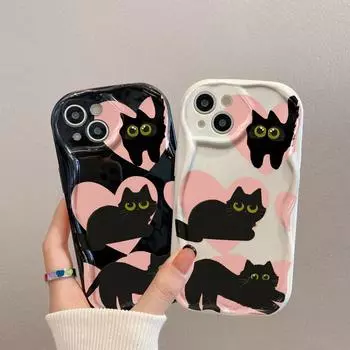 Чехол для телефона iPhone 11 13 XR 15 14 Pro Max iPhone 12 16 7 8 Plus XS Max Samsung A15 A55 A05 Redmi 12 13C 13 9 Samsung A05 белый