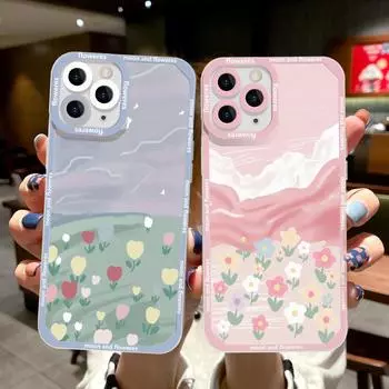 Чехол для телефона iPhone 11 13 XR 15 14 Pro Max iPhone 12 16 7 8 Plus XS Max Samsung A15 A55 A05 A54 Redmi 12 13C Note 13 9 10 OPPO A16 A18 Vivo Y17S Y12 iPhone 11 фиолетовый