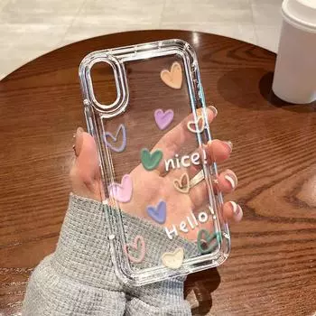 Чехол для телефона iPhone 13 15 14 12 11 16 Pro Max XR XS SE Max 6 7 8 Plus для Samsung S24 A55 A32 S23 для Redmi Note 13 12 11 10 13C Pro устойчив к падениям iPhone 15 розовый