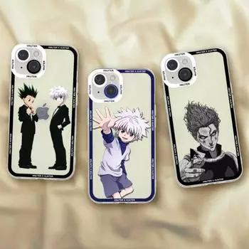 Чехол для телефона iPhone 13 Anime Hunter x Hunters для iPhone 14 13 12 11 Pro Max Mini XS 14 Plus 12 13 MINI, мягкий прозрачный чехол iphone 11