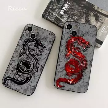 Чехол для телефона IPhone 14 Dragon Totem 14 11 12 Pro 8 7 14 Plus X Pro 14 MAX 13 MINI XR XS iphone 14 13 pro max, мягкие чехлы для телефонов iphone XR