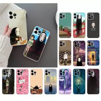 Чехол для телефона Iphone 14 Pro Max 13 12 11 Pro Max Xs Xr X 12 13 Mini 7 8 14 Plus 7 8 Se Spirited Away Studio Ghibli No Face iPhone 13ProMax
