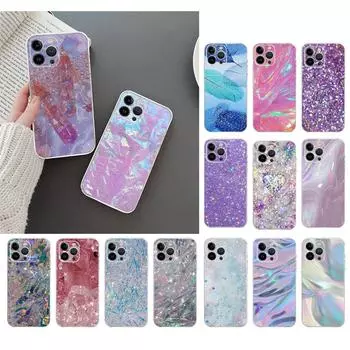 Чехол для телефона Iphone 14 Pro Max 13 12 11 Pro Max Xs Xr X 12mini 7 8 Plus Se, блестящий эстетический чехол для девочек, принципиально iPhone 13mini