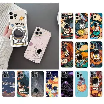 Чехол для телефона Iphone 14 Pro Max 13 12 11 Pro Max Xs Xr X 12mini 7 8 Plus Se Astronaut Art Case Funda iPhone 11Pro