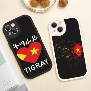 Чехол для телефона Iphone 14 Tigray Flag для Iphone 14 13 11 12 Pro MAX 13 12 MiNi 7 8 plus iphone 14MAX 13PRO XS XR, чехлы из овечьей кожи 13 pro max