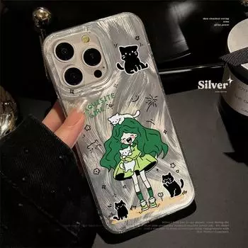 Чехол для телефона iPhone 15 13 11 12 14 Pro Max Plus Samsung S24 S23 A54 A55 S22 A12 A15 A15 A52 A14 A35 A34 A13 A25 A05 M12 F12 A25 A24 A32 A33 Ultra iPhone 11 зелёный