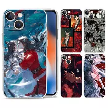 Чехол для телефона iPhone 15 14 13 12 Mini 11 Pro Max XS X XR 7 8 Plus прозрачный противоударный чехол из ТПУ Heaven Official s Blessing iPhone 12