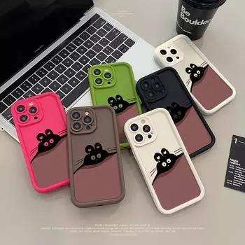 Чехол для телефона iPhone 16 13 11 Pro Max iPhone 11 13 16 Samsung S24 Ultra Samsung A54 Redmi note 12 11 Infinix Чехол iPhone 7&8 чёрный