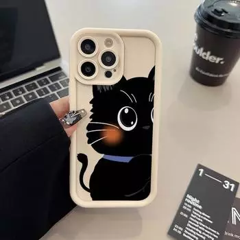 Чехол для телефона iPhone 16 13 11 Pro Max iPhone 11 13 16 Samsung S24 Ultra Samsung A54 Redmi note 12 11 Infinix Чехол iPhone 7&8 чёрный