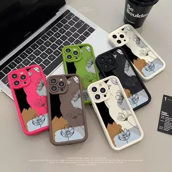 Чехол для телефона iPhone 16 13 11 Pro Max iPhone 11 13 16 Samsung S24 Ultra Samsung A54 Redmi note 12 11 Infinix Чехол iPhone 7&8 чёрный