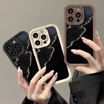 Чехол для телефона iPhone 16 13 11 Pro Max iPhone 11 13 16 Samsung S24 Ultra Samsung A54 Redmi note 12 11 Infinix Чехол iPhone 7&8 чёрный