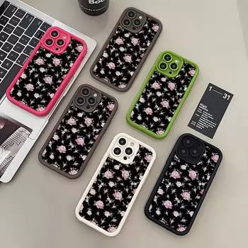 Чехол для телефона iPhone 16 13 11 Pro Max iPhone 11 13 16 Samsung S24 Ultra Samsung A54 Redmi note 12 11 Infinix Чехол iPhone 7&8 чёрный