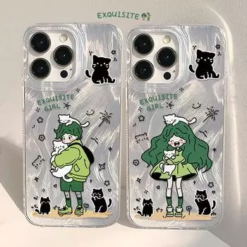 Чехол для телефона iPhone 16 15 14 13 12 11 Pro Max iPhone 11 13 16 15 14 12 Samsung S24 S23 S22 Ultra Samsung A54 A55 A15 A51 A32 iPhone16 15 Plus Чехол iPhone11 зелёный