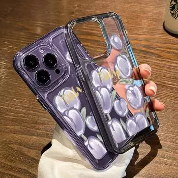 Чехол для телефона iPhone 16 15 14 13 12 11 Pro Max iPhone 11 13 16 15 14 12 X XS XR 6 7 8 SE iPhone 6 7 8 Plus Чехол для телефона iPhone 6&7&8 фиолетовый