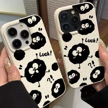 Чехол для телефона iPhone 16 15 14 13 12 11 Pro Max iPhone 11 13 16 15 14 12 X XS XR 6 7 8 SE iPhone 6 7 8 Plus Разлагаемый чехол из пшеничной соломы iPhone 6&7&8&SE 2020&SE 2022 белый