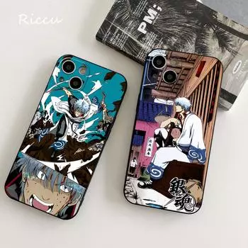 Чехол для телефона IPhone с милым японским аниме GINTAMA для IPhone 14 11 12 Pro 8 7 Plus X Pro MAX 12 13 MINI XR XS 13 14, силиконовые чехлы iphone XR