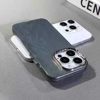 Чехол для телефона из гальванизированной перьевой пряжи для Apple iPhone15 ProMax - мягкий силиконовый устойчивый к падениям прочный чехол для телефона для iPhone 15/14/13/12/11 Apple 11 розовый