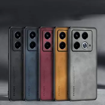 Чехол для телефона из искусственной кожи из овчины для Infinix Note 40 Pro Plus, защитный мягкий чехол для объектива камеры для Infinix Note 40 Pro 4G 5G Infinix Note 40 Pro 4G чёрный