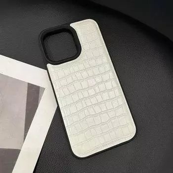 Чехол для телефона из искусственной кожи в стиле ретро с крокодиловой текстурой для iPhone 15 Plus 14 13 12 11 Pro Max, роскошный мягкий противоударный бампер, задняя крышка For iPhone11 Pro Max