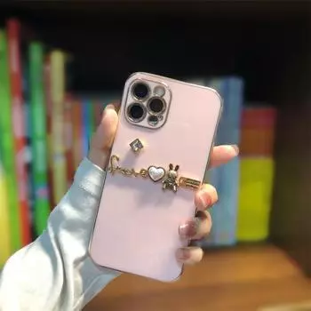 Чехол для телефона из металла со стразами и жемчугом Rabbit для Huawei Maimang 20, 60 Pro, 30 - дизайн против падения Huawei Enjoy 20 PRO/Enjoy Z белый