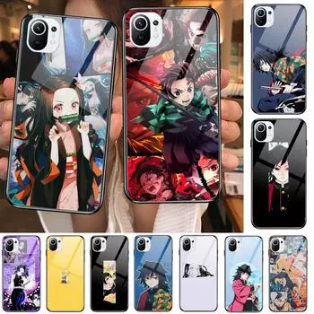 Чехол для телефона из мягкого закаленного стекла Kamado Nezuko Kimetsu No Yaiba Demon Slayer TPU для Xiaomi Redmi 11 Lite Pro Ultra 10T 10 9 xiaomi 11 ultra