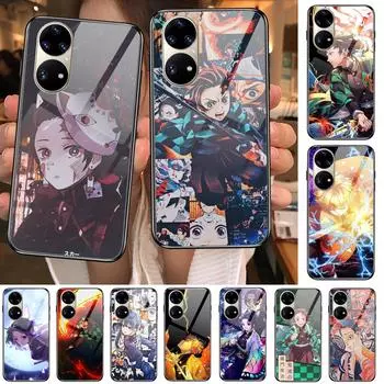 Чехол для телефона из мягкого закаленного стекла Kamado Nezuko Kimetsu No Yaiba Demon Slayer TPU для Huawei P40 Pro lite 5G P30 P Smart Z 20 Huawei P20 lite