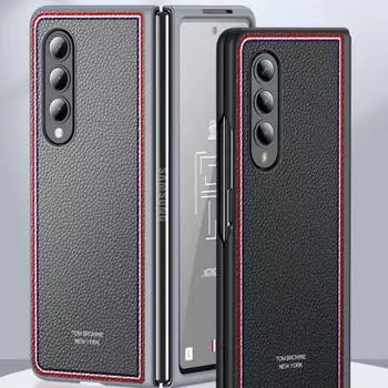 Чехол для телефона из натуральной кожи для Samsung Galaxy Z Fold Flip 4 5g, складной чехол для смартфона, противоударные чехлы для телефона из натуральной кожи Samsung Fold 4