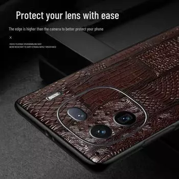 Чехол для телефона из натуральной кожи с анималистичным узором для Huawei Play 40/40Plus. Комплексная защита от падений и первоклассная защита. Износостойкий. Huawei Play 40 чёрный