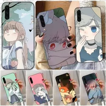 Чехол для телефона из отходов древесины лисы для Samsung A91 A81 A73 A72 A71 A30S A20 A12 A13 A52 A53 4G 5G, мягкий черный чехол для телефона Samsung A91