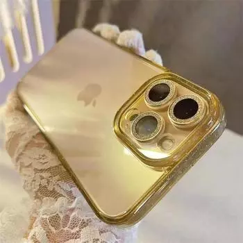 Чехол для телефона из прозрачного акрила со звездным блеском для iPhone 16, 15, 13, Pro Max, 11, 12, 14 Plus, кристально чистый, противоударный защитный чехол iPhone 16 Pro Max белый