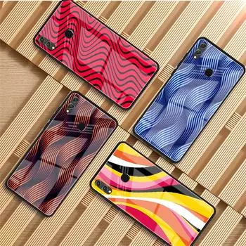 Чехол для телефона из стекла с абстрактными полосками для Huawei P20 P30 P40 P40 Lite Pro Psmart Mate 20 30 Huawei P20
